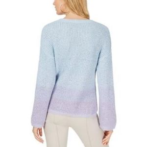 INC WOMENS KNIT DIP-DYE CREWNECK SWEATER